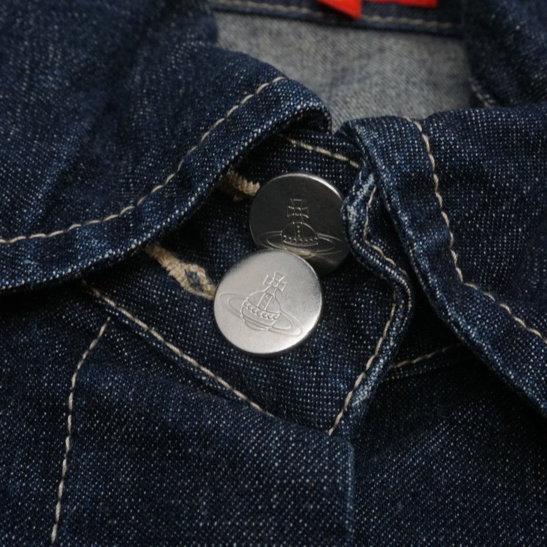 2000s Vivienne Westwood Red Label Cropped  Denim Jacket