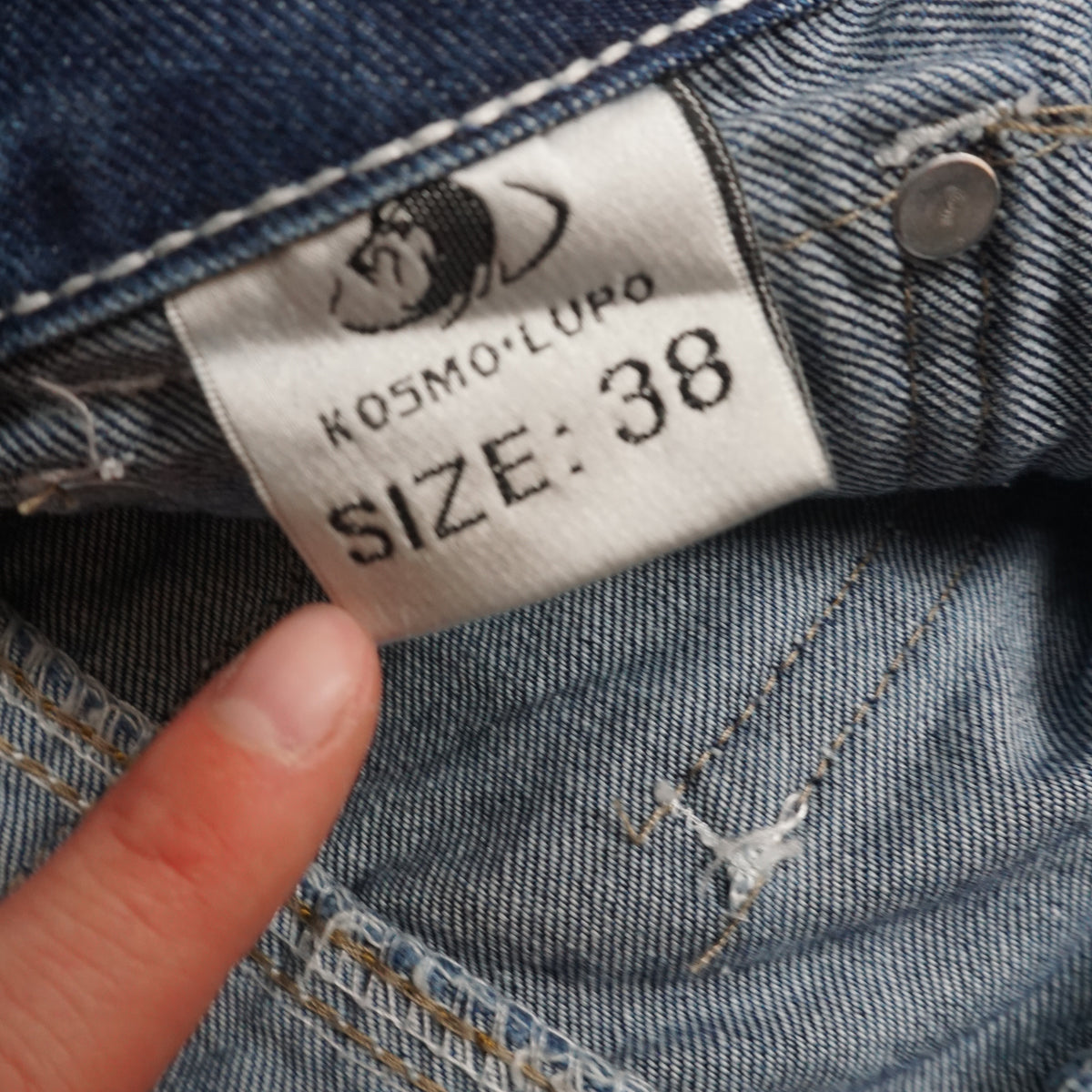 2000s Kosmo Lupo Patchwork Embroidered Jeans