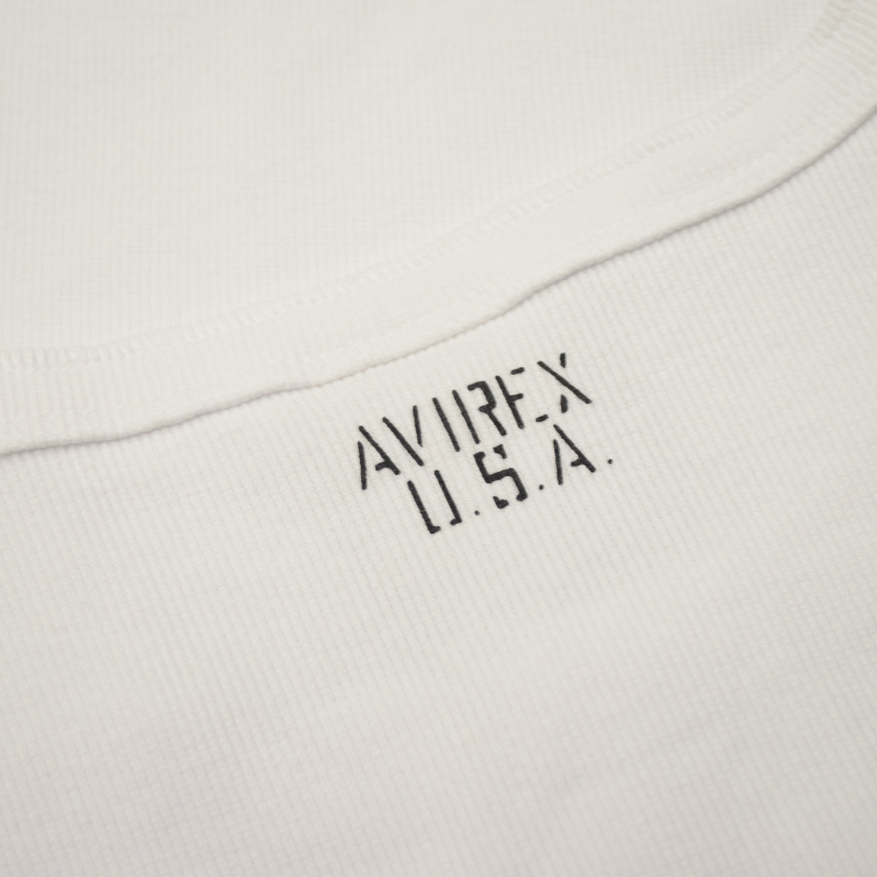 Avirex Ribbed Henley T-Shirt