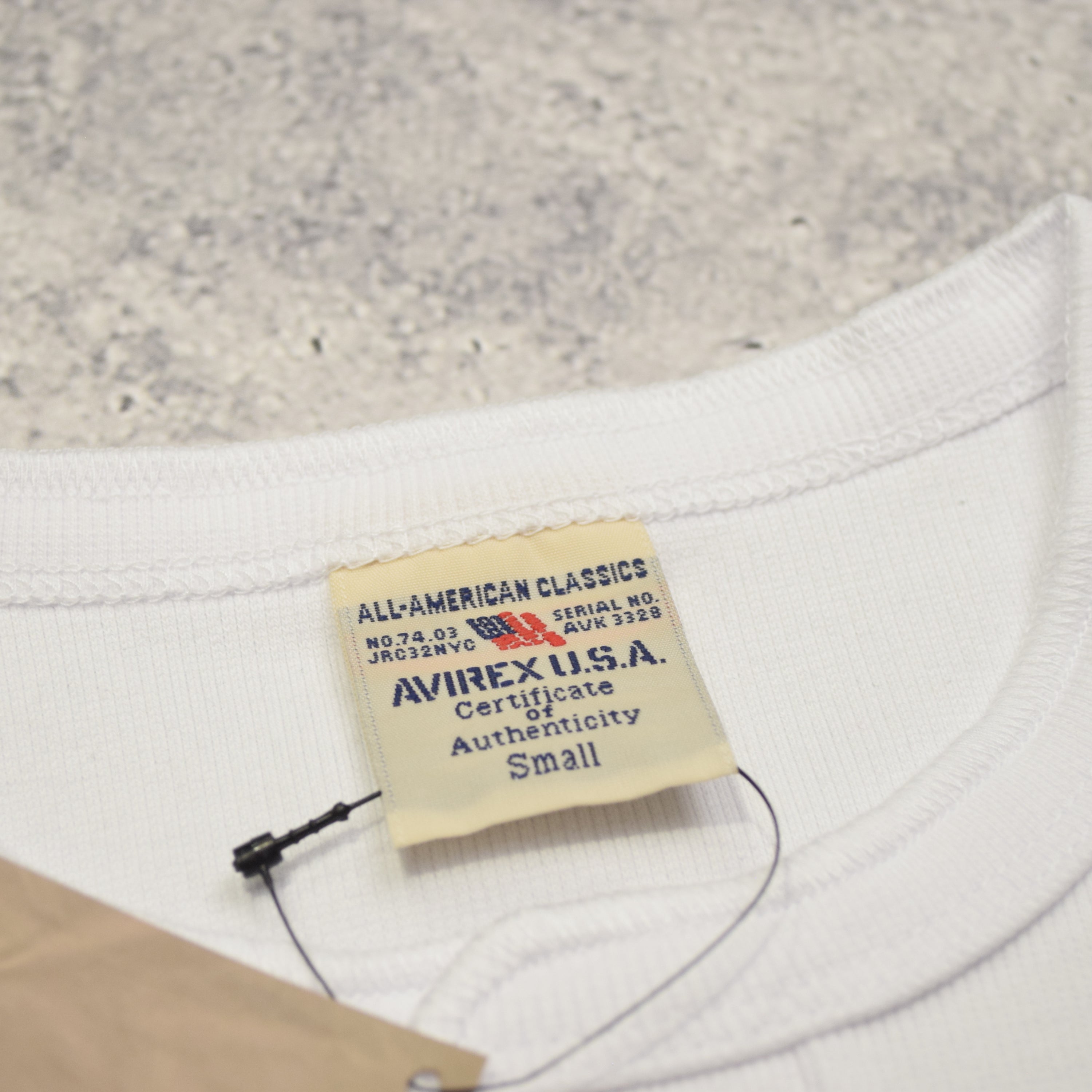 Avirex Ribbed Henley T-Shirt