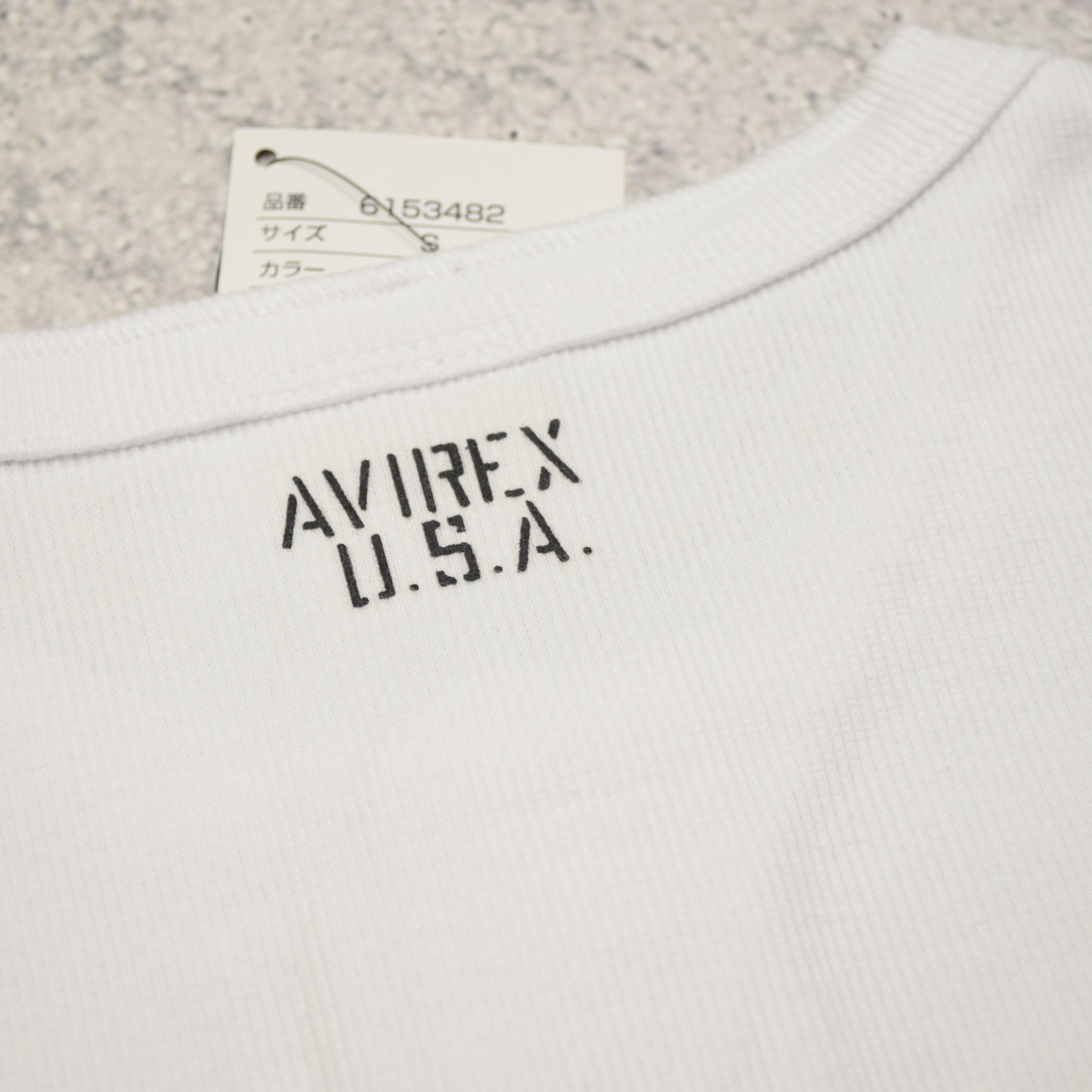 Avirex Ribbed Long Sleeve T-Shirt