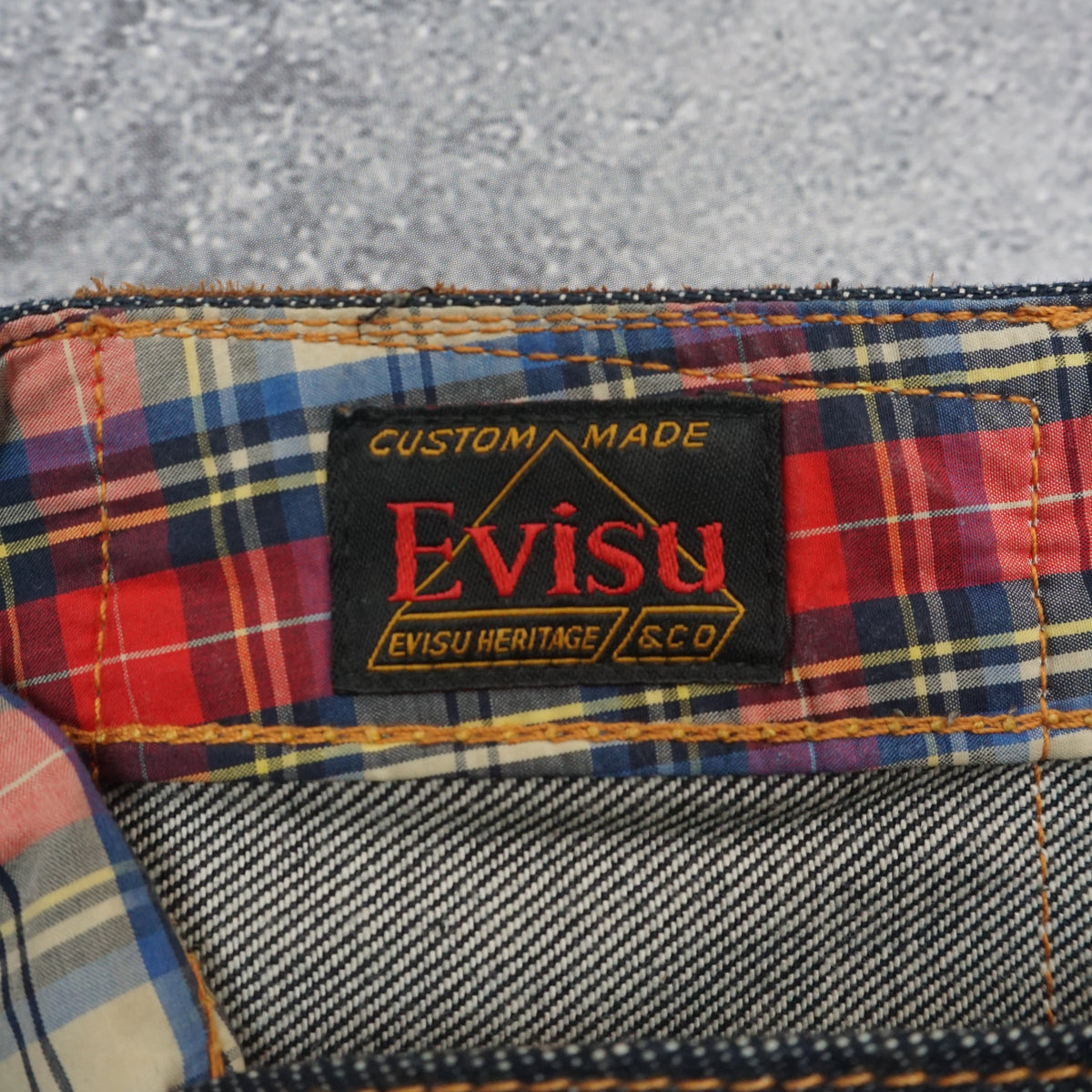 Evisu Selvedge Patch Pocket Jeans