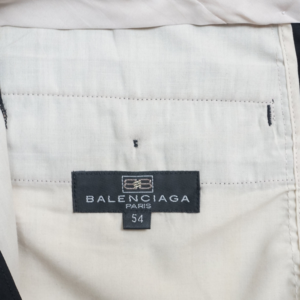 2000s Balenciaga Black Pleated Suit Pants