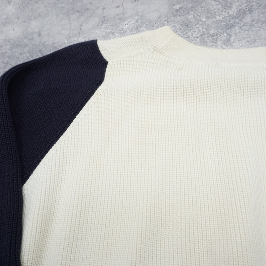 Issey Miyake Colour Block Raglan Knit
