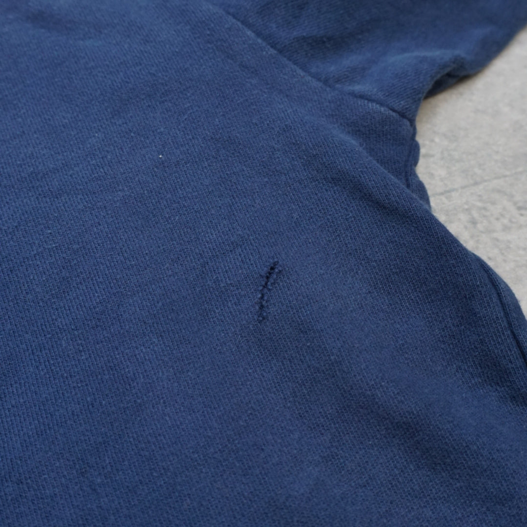 2000s Nike Athletic Striped Quarter Zip Sweater