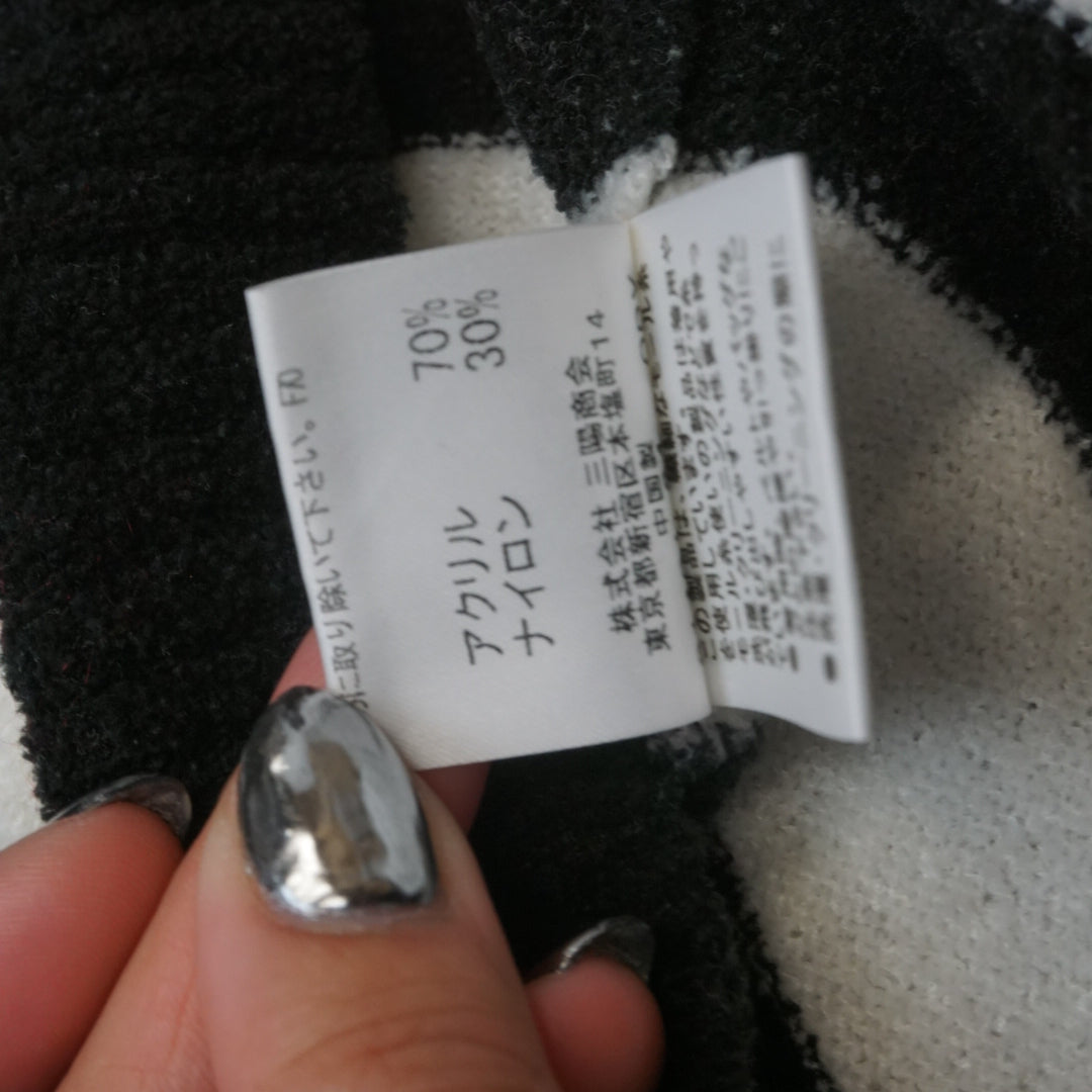 2000s Burberry Black Label Striped V-neck Sweater