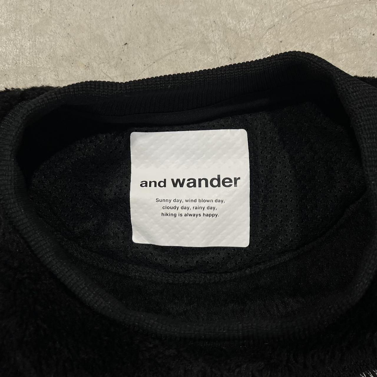 And Wander Deep Pile Crewneck